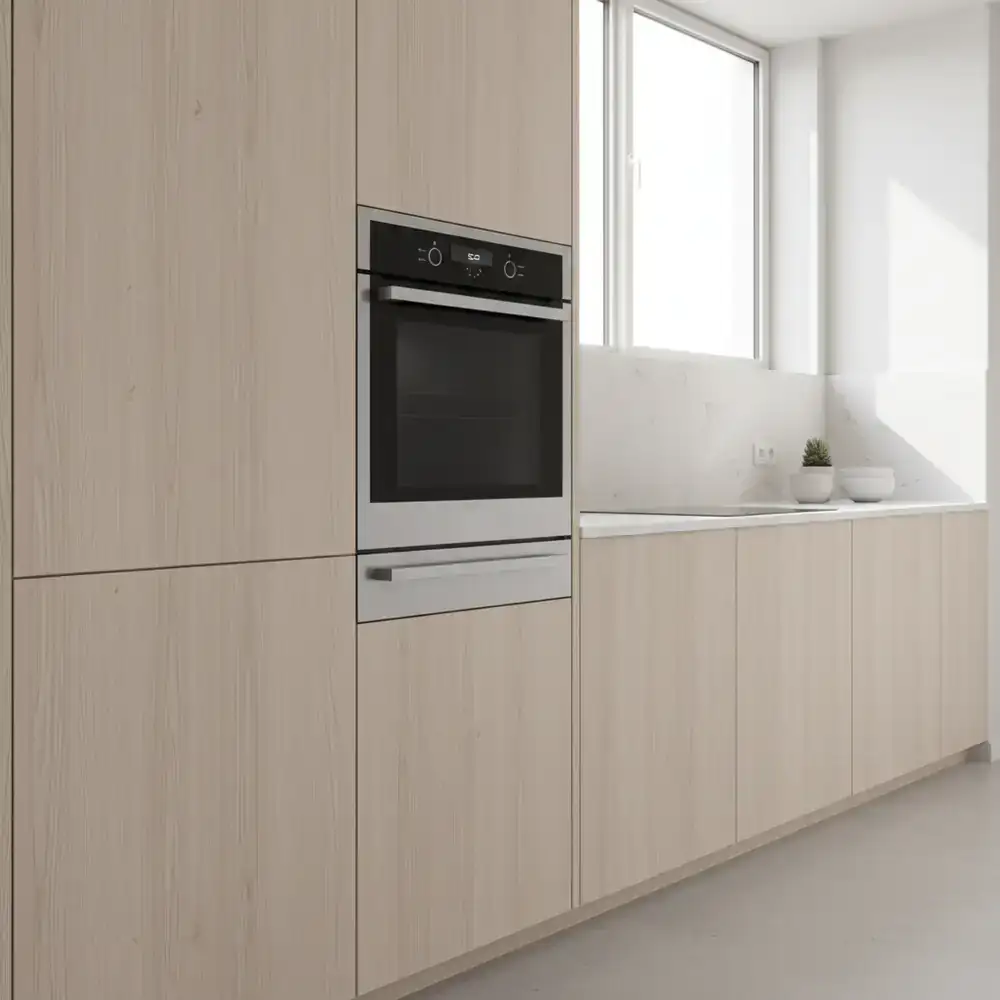 Moderne inbouwoven in keuken