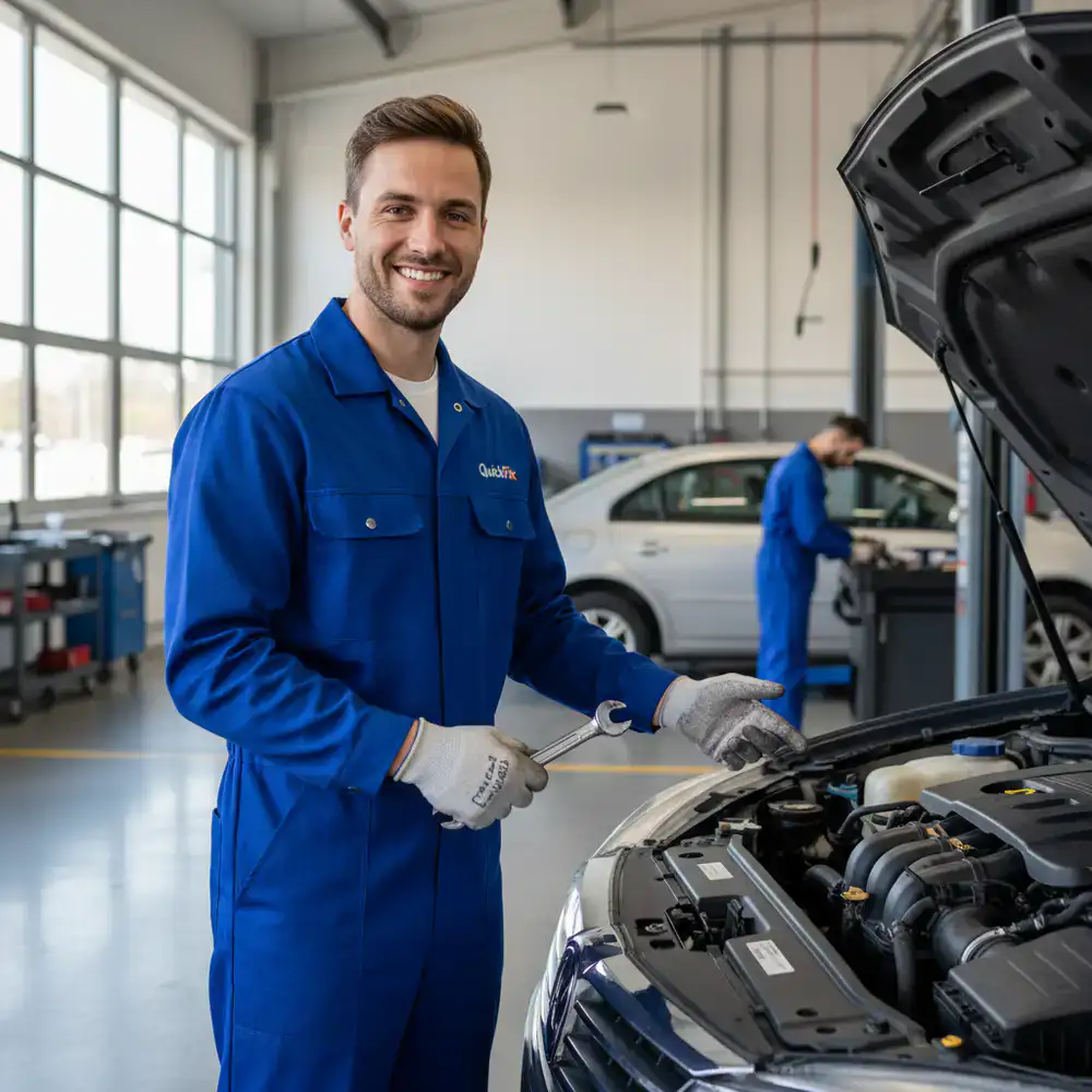 Vriendelijke en professionele monteur van QuickFix